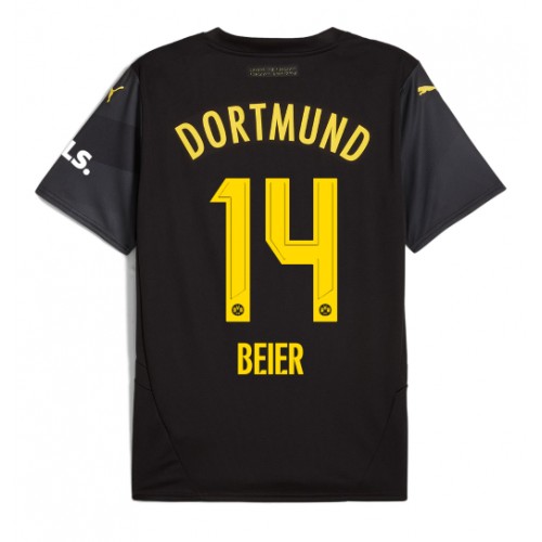 Pánský Fotbalový dres Borussia Dortmund Maximilian Beier #14 2024-25 Venkovní Krátký Rukáv